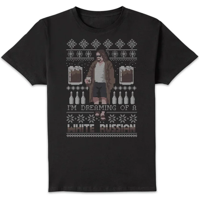 The Big Lebowski Im Dreaming Of A White Russian Herren T-Shirt - Schwarz