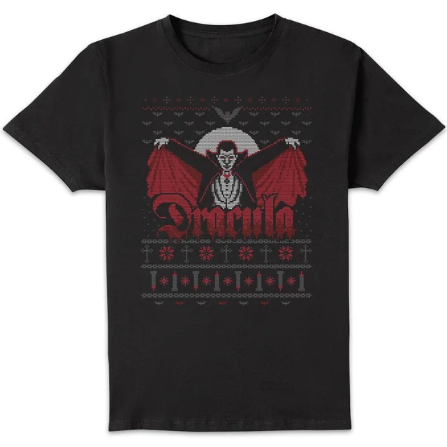 Universal Monsters Dracula Christmas Herren T-Shirt - Schwarz