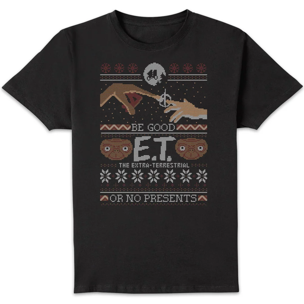 E.T. the Extra-Terrestrial Be Good or No Presents Men's T-Shirt - Black - S Bild 1