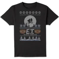 E.T. the Extra-Terrestrial Christmas Men's T-Shirt - Black