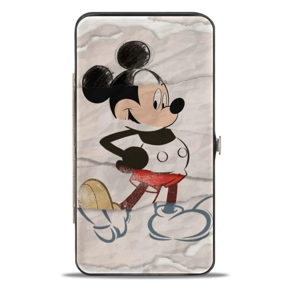Buckle-Down Mickey Mouse Retro Sketches Hinged Wallet Bild 1