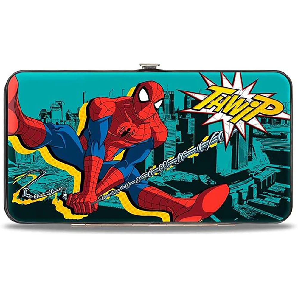 Buckle-Down Marvel Spider-Man Swinging Poses Hinged Wallet Bild 1