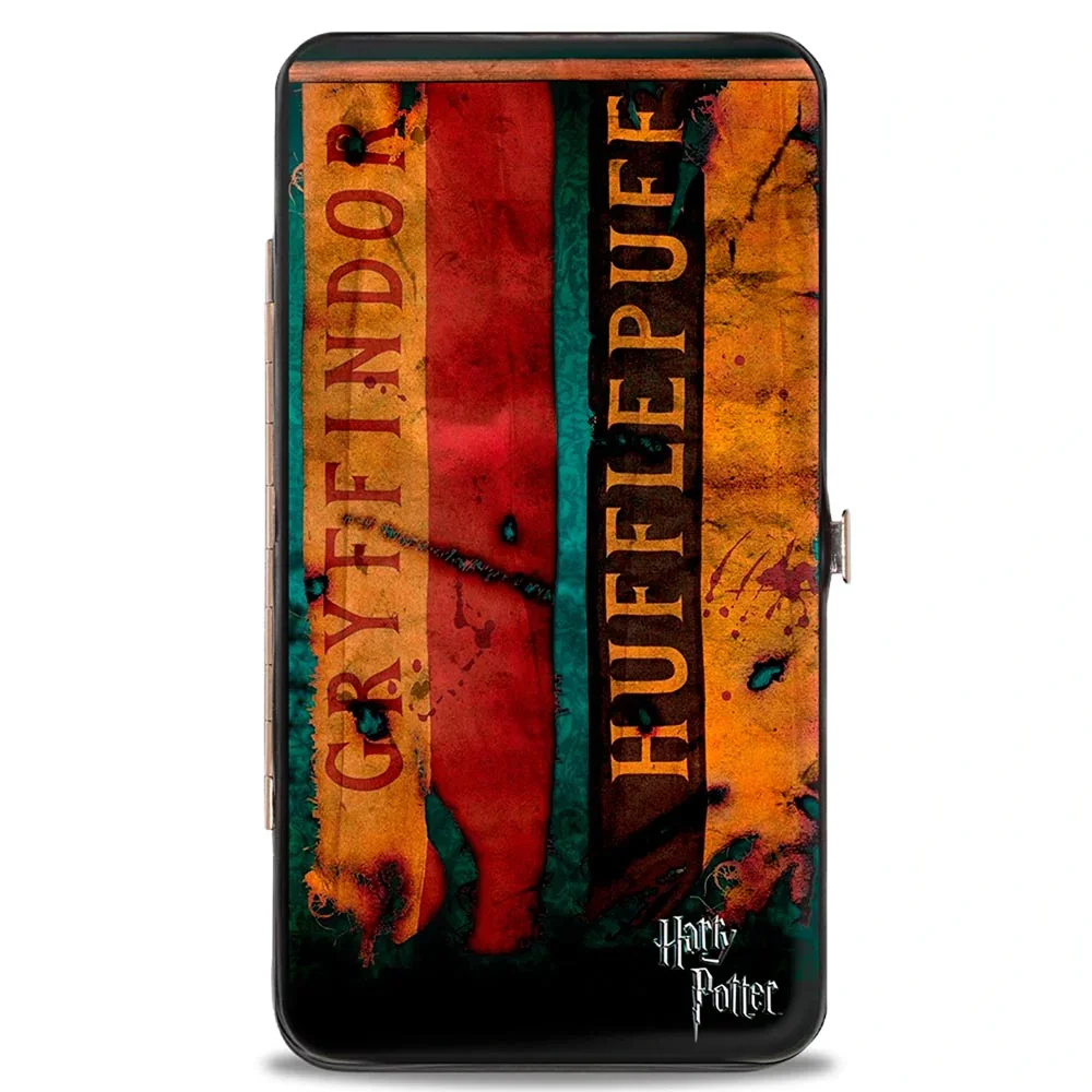 Buckle-Down Harry Potter Hogwarts House Banners Hinged Wallet Bild 1