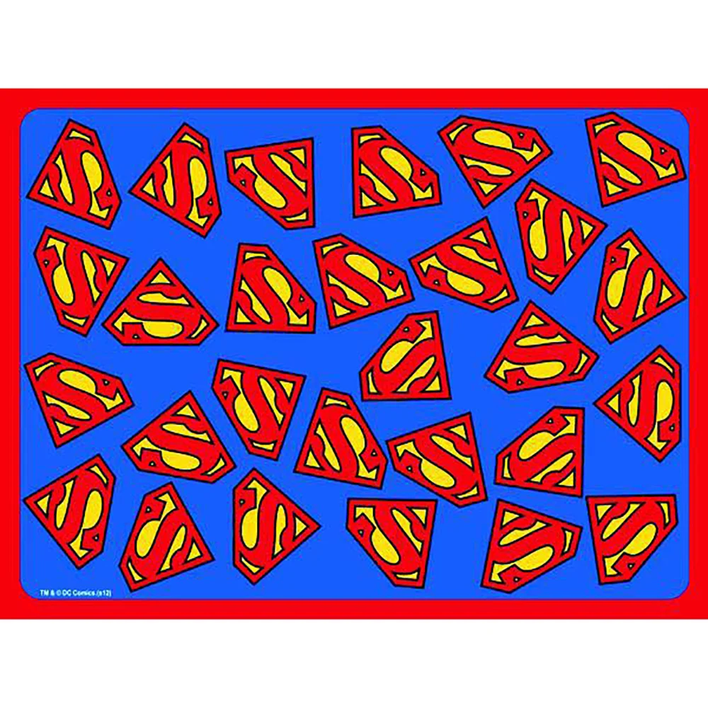 Buckle-Down DC Comics Superman Logo Scattered Placemat - Blue/Red Bild 1