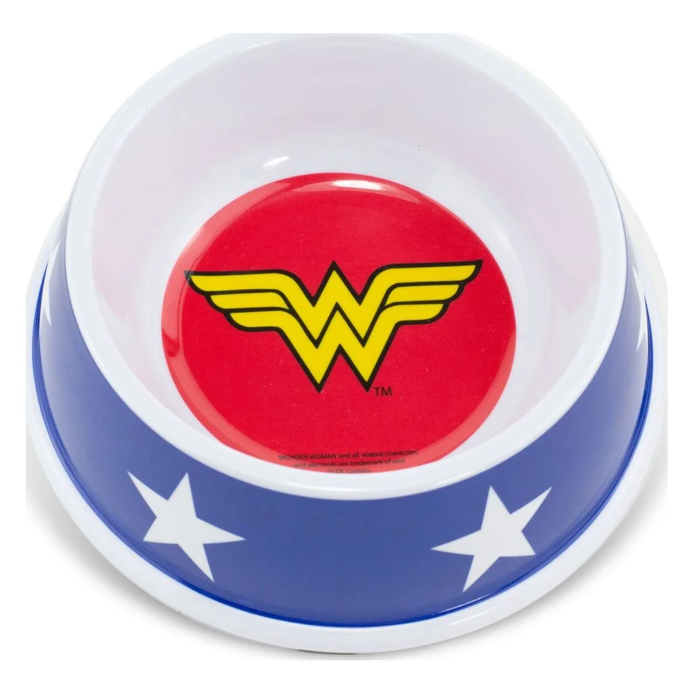 Buckle-Down DC Comics Wonder Woman Stars Single Melamine Pet Bowl - Multi Bild 1