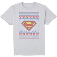 DC Supergirl Knit Herren Christmas T-Shirt - Weiß