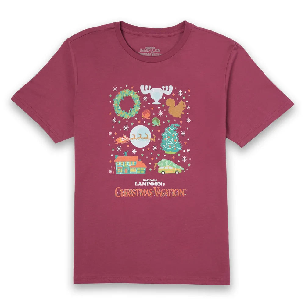 National Lampoon Griswold Christmas Starter Pack Herren Christmas T-Shirt - Burgunderrot - S Bild 1