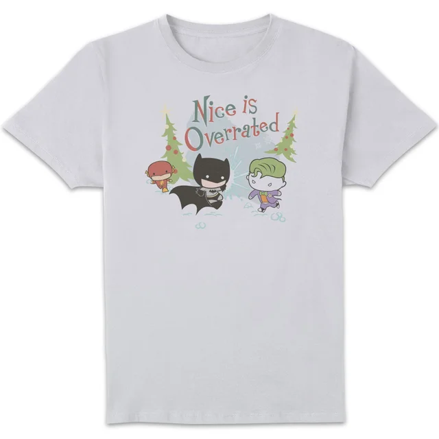 DC Nice Is Overrated Herren Christmas T-Shirt - Weiß