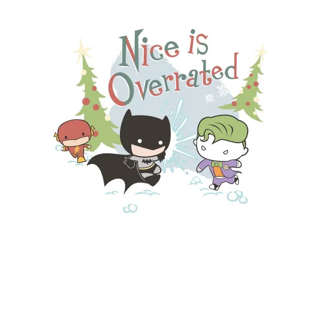 DC Nice Is Overrated Herren Christmas T-Shirt - Weiß