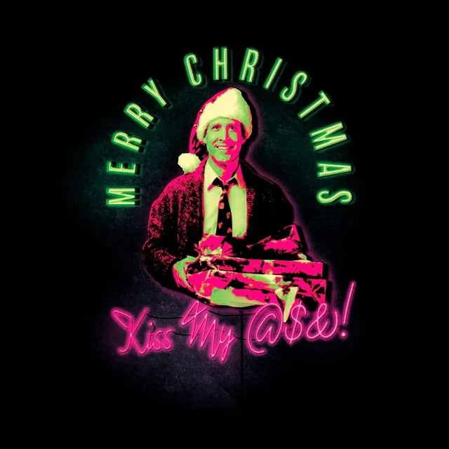 National Lampoon Merry Christmas Clark Griswold Herren Christmas T-Shirt - Schwarz