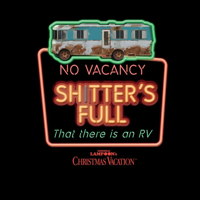 National Lampoon No Vacancy Herren Christmas T-Shirt - Schwarz