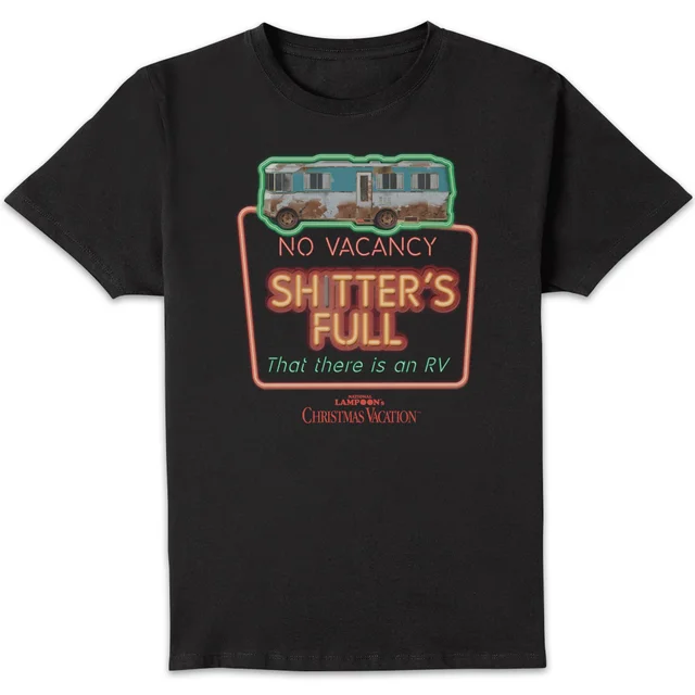 National Lampoon No Vacancy Herren Christmas T-Shirt - Schwarz