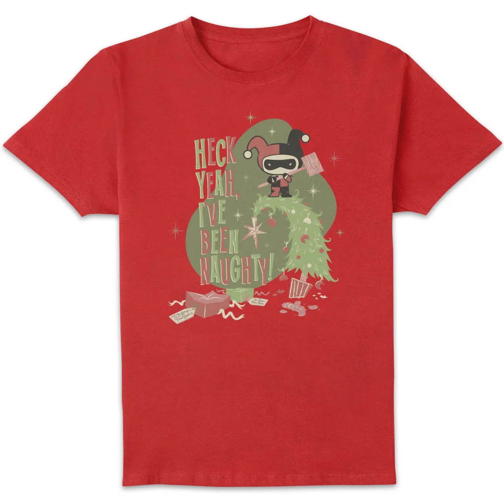 DC Heck Yeah I've Been Naughty! Herren Christmas T-Shirt - Rot - S Bild 1