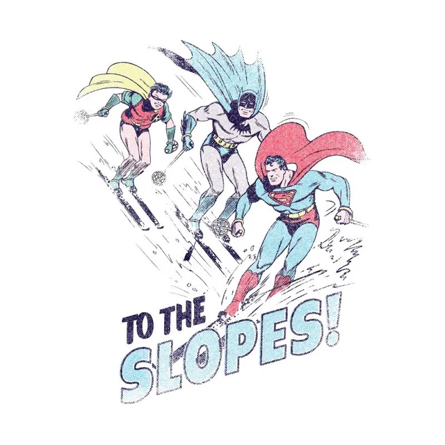 DC To The Slopes! Herren Christmas T-Shirt - Weiß