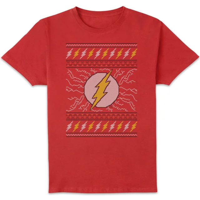 DC Flash Knit Herren Christmas T-Shirt - Rot