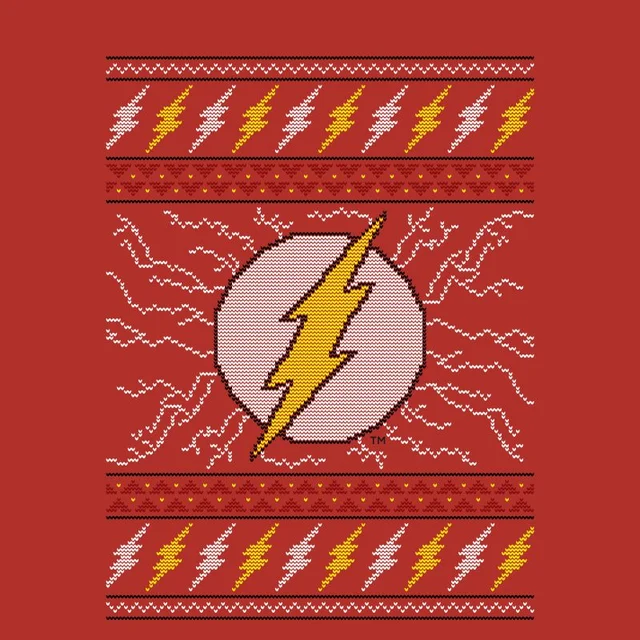 DC Flash Knit Herren Christmas T-Shirt - Rot