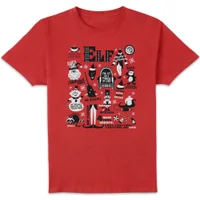 Elf Herren Christmas T-Shirt - Rot