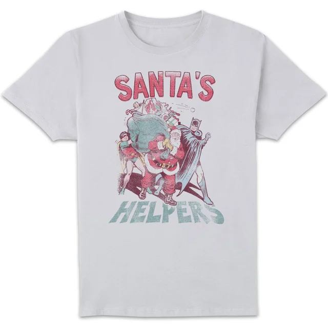 DC Santa's Helpers Herren Christmas T-Shirt - Weiß