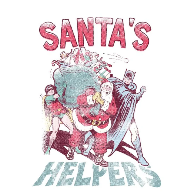 DC Santa's Helpers Herren Christmas T-Shirt - Weiß
