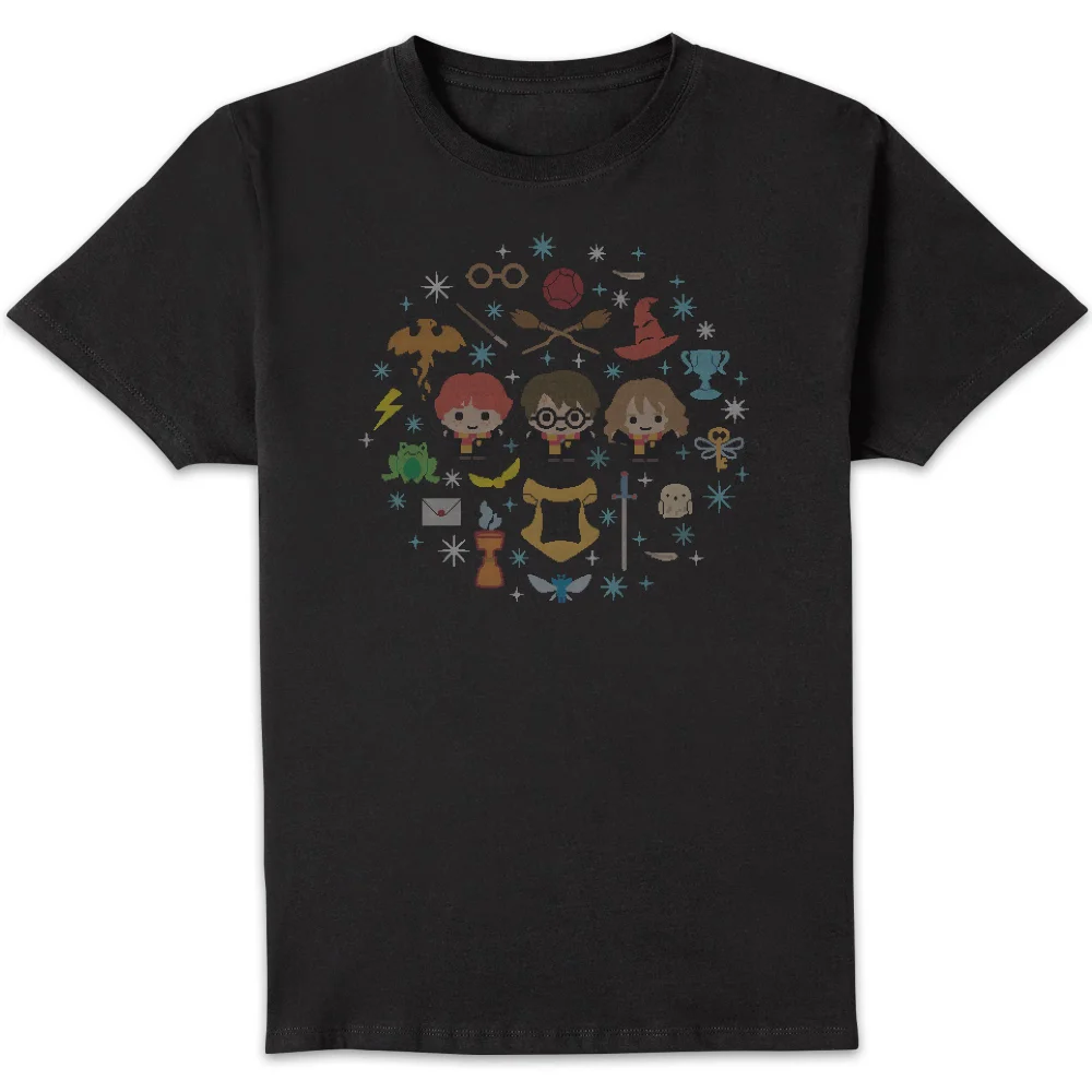 Harry Potter Characters Herren Christmas T-Shirt - Schwarz - S Bild 1