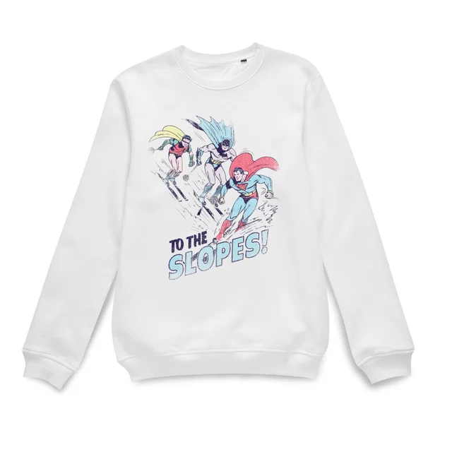DC Comics To The Slopes! Weihnachtspullover – Weiß