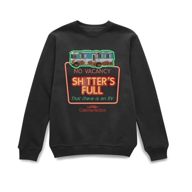 National Lampoon No Vacancy Weihnachtspullover – Schwarz