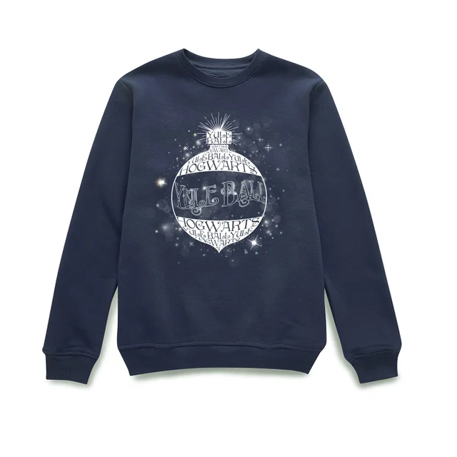 Harry Potter Yule Ball Baubel Weihnachtspullover – Navy