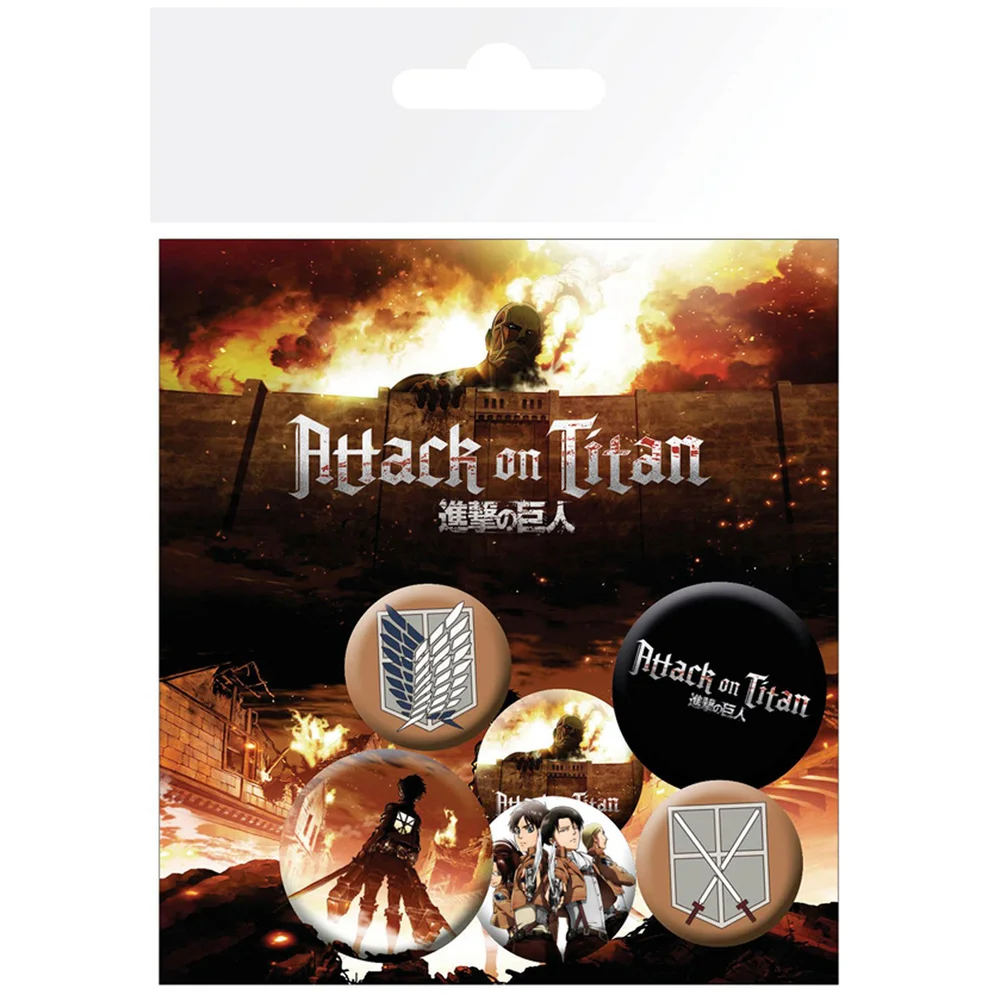 Attack on Titan Characters Badge Pack Bild 1