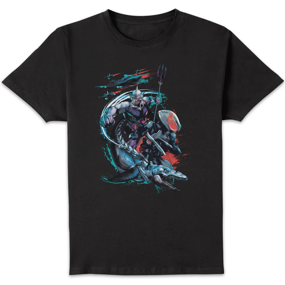 Aquaman Schwarz Manta & Ocean Master Herren T-Shirt - Schwarz - S Bild 1