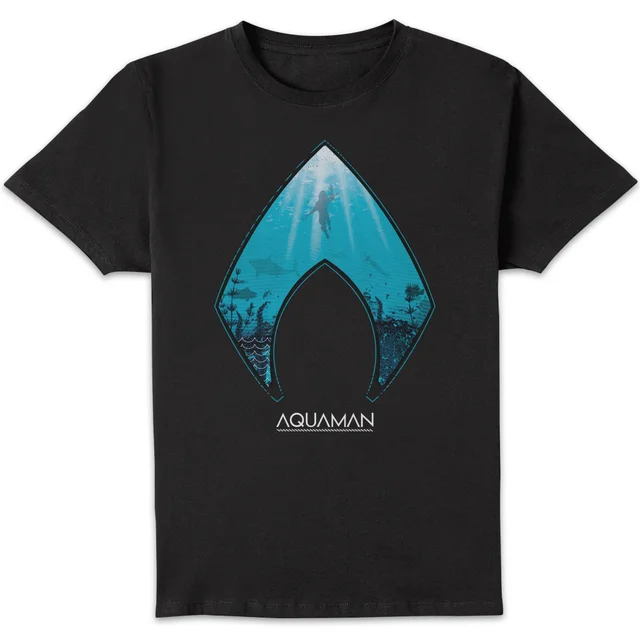 Aquaman Deep Herren T-Shirt - Schwarz