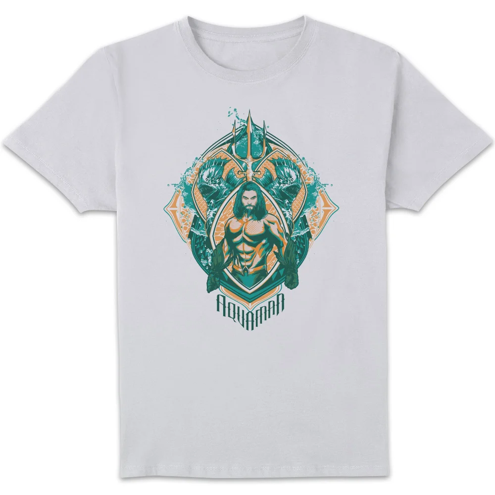 Aquaman Seven Kingdoms Herren T-Shirt - Weiß - S Bild 1