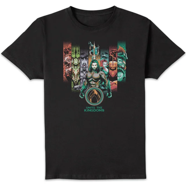Aquaman Unite The Kingdoms Herren T-Shirt - Schwarz