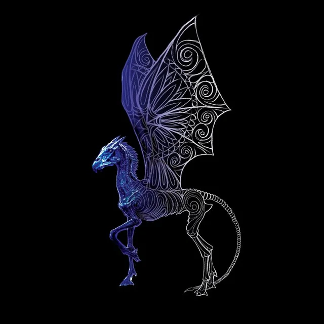 Fantastic Beasts Tribal Thestral Men's T-Shirt - Black