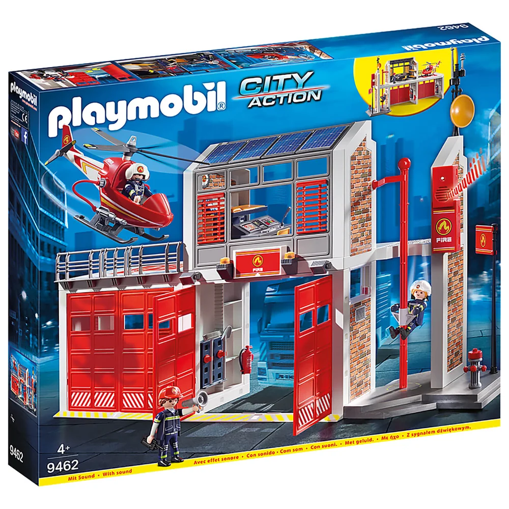 Playmobil City Action Feuerwache mit Feueralarm (9462) Bild 1