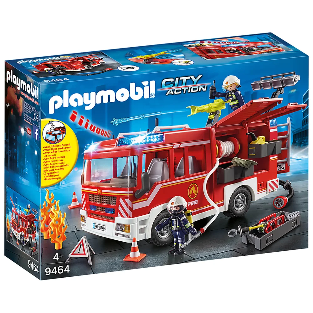 Playmobil City Action Feuerwehrauto mit funktionierender Wasserkanone (9464) Bild 1