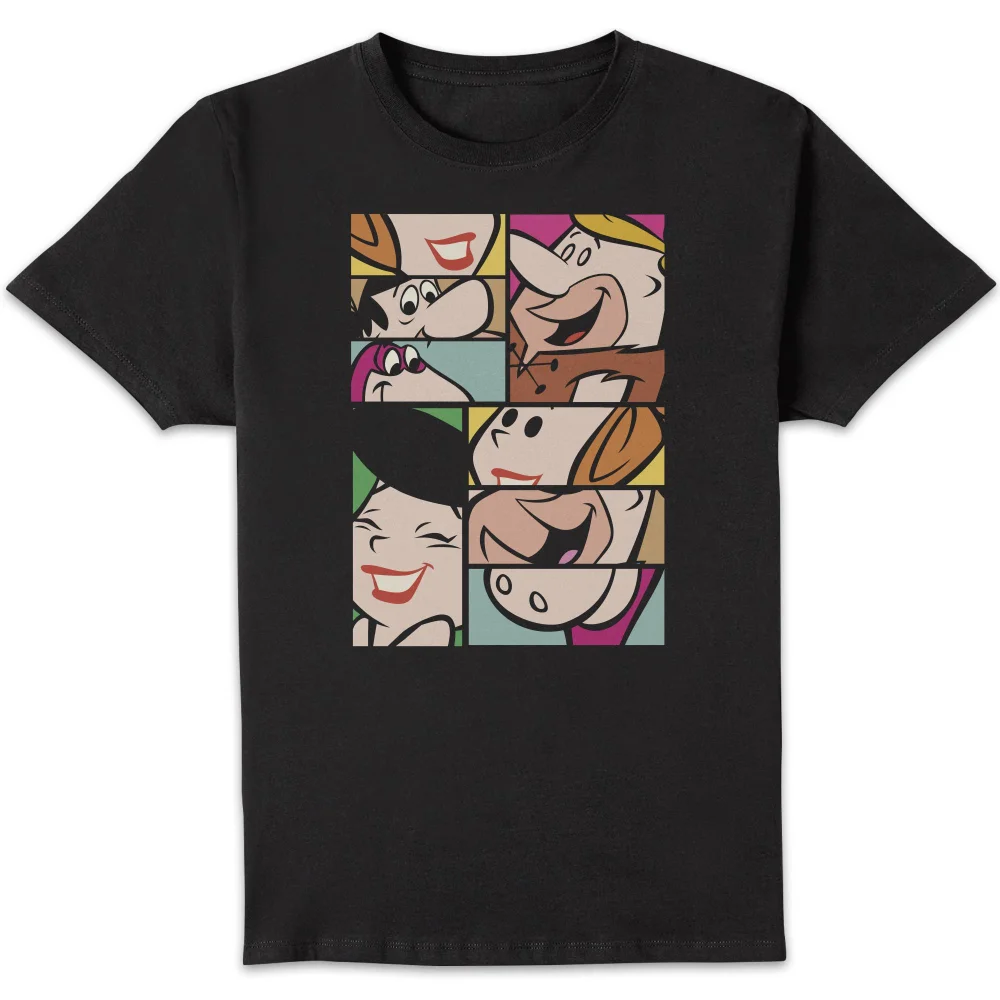 The Flintstones Cartoon Squares Men's T-Shirt - Black - S Bild 1