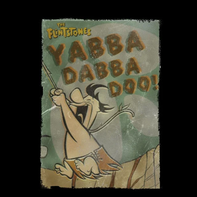 The Flintstones Yabba Dabba Doo! Men's T-Shirt - Black