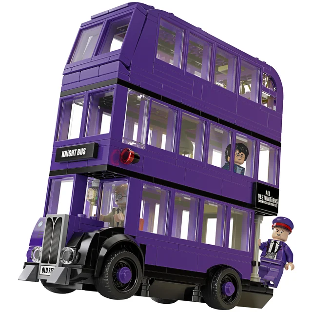 LEGO 75957 Harry Potter Der Fahrende Ritter Spielzeug, Dreifachdeckerbus, Sammlerset mit Minifiguren