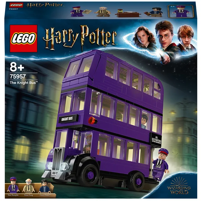 LEGO 75957 Harry Potter Der Fahrende Ritter Spielzeug, Dreifachdeckerbus, Sammlerset mit Minifiguren