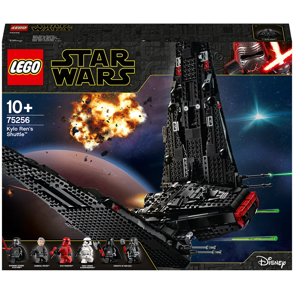 LEGO 75256 Star Wars Kylo Rens Shuttle, Raumschiff-Bauset mit 2 Spring Shootern, Der Aufstieg Skywalkers Kollektion Bild 1