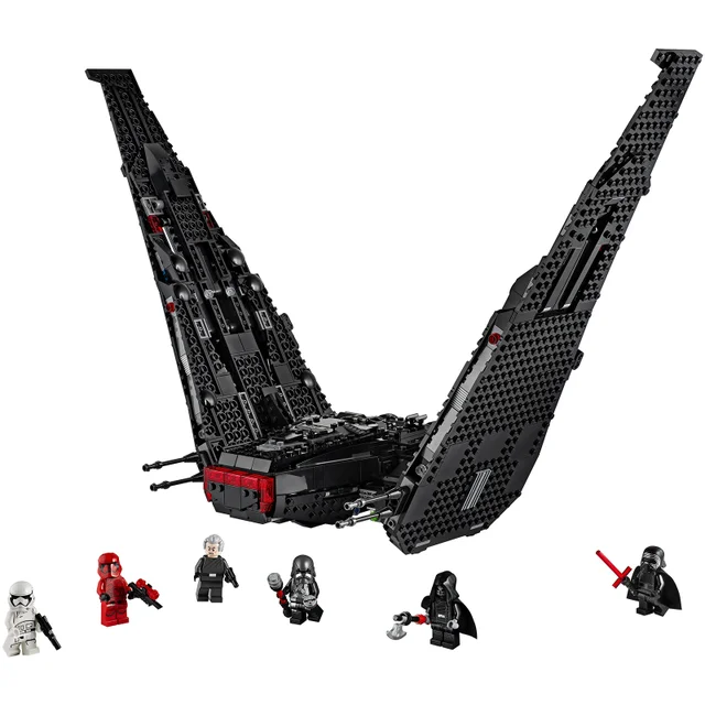 LEGO 75256 Star Wars Kylo Rens Shuttle, Raumschiff-Bauset mit 2 Spring Shootern, Der Aufstieg Skywalkers Kollektion