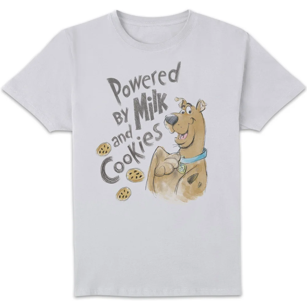 Scooby Doo Powered By Milk And Cookies Men's T-Shirt - White - S Bild 1