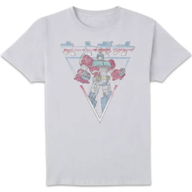 Transformers Optimus Prime Retro Japanese T-Shirt - Weiß