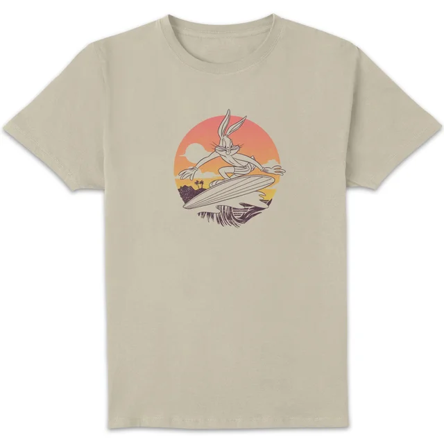 Looney Tunes Kaboom! Surf T-Shirt - Weiß Vintage Wash