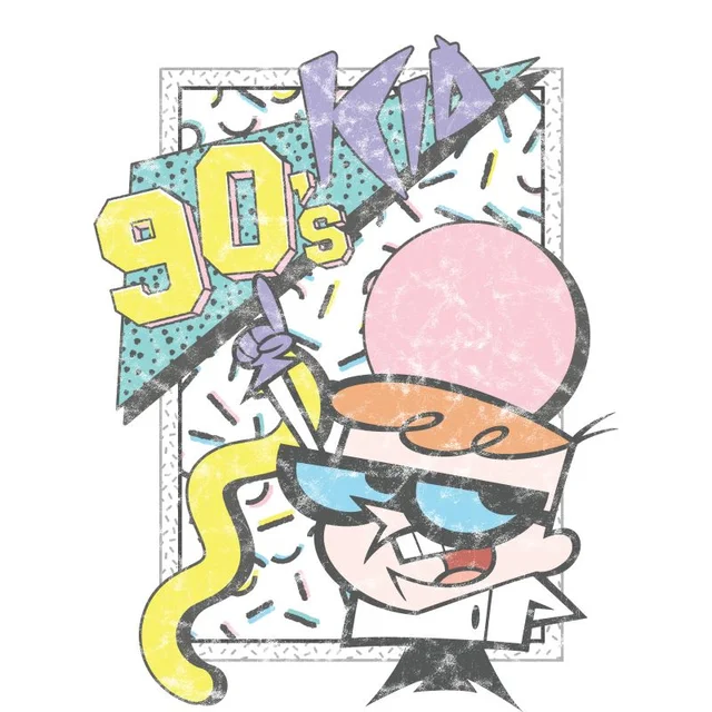 Cartoon Network Spin-Off Dexter's Laboratory 90's Kid T-Shirt - Weiß