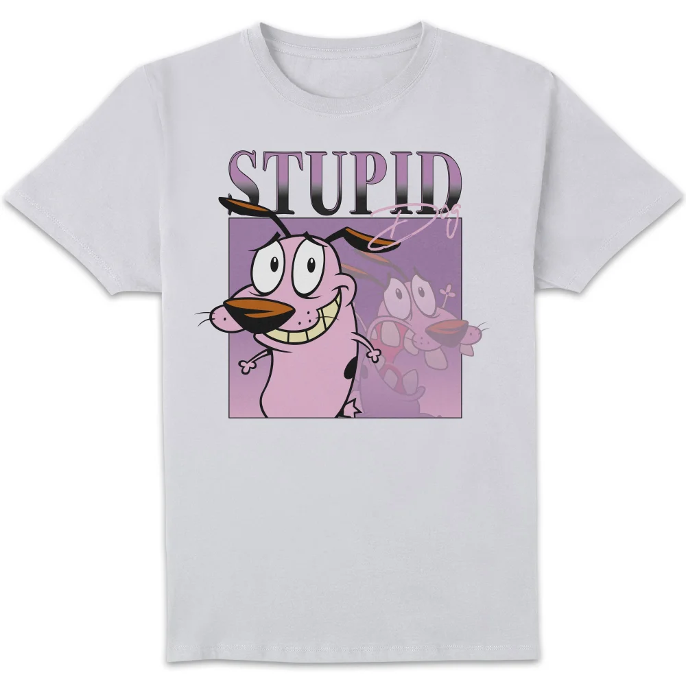 Cartoon Network Spin-Off Courage The Cowardly Dog 90's Photoshoot T-Shirt - Weiß - S Bild 1