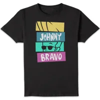 Cartoon Network Spin-Off Johnny Bravo 90's Slices T-Shirt - Schwarz