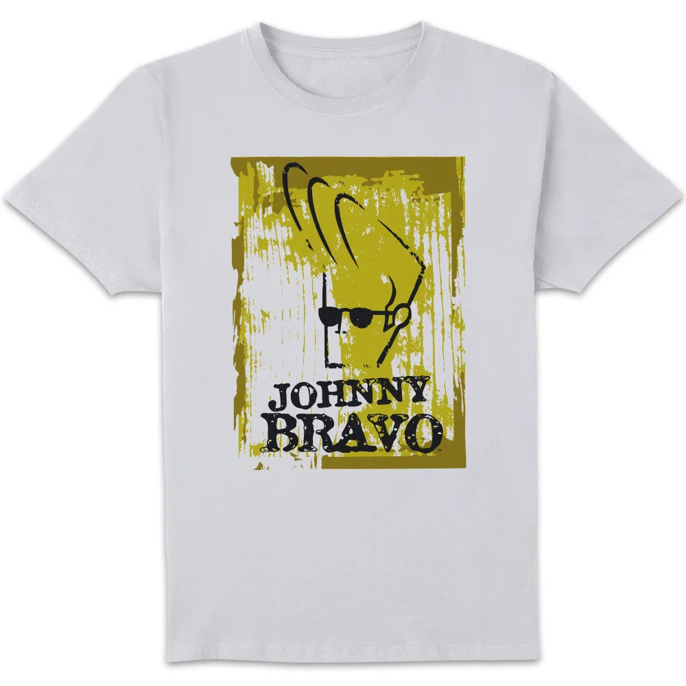 Johnny Bravo Distressed Men's T-Shirt - White - S Bild 1