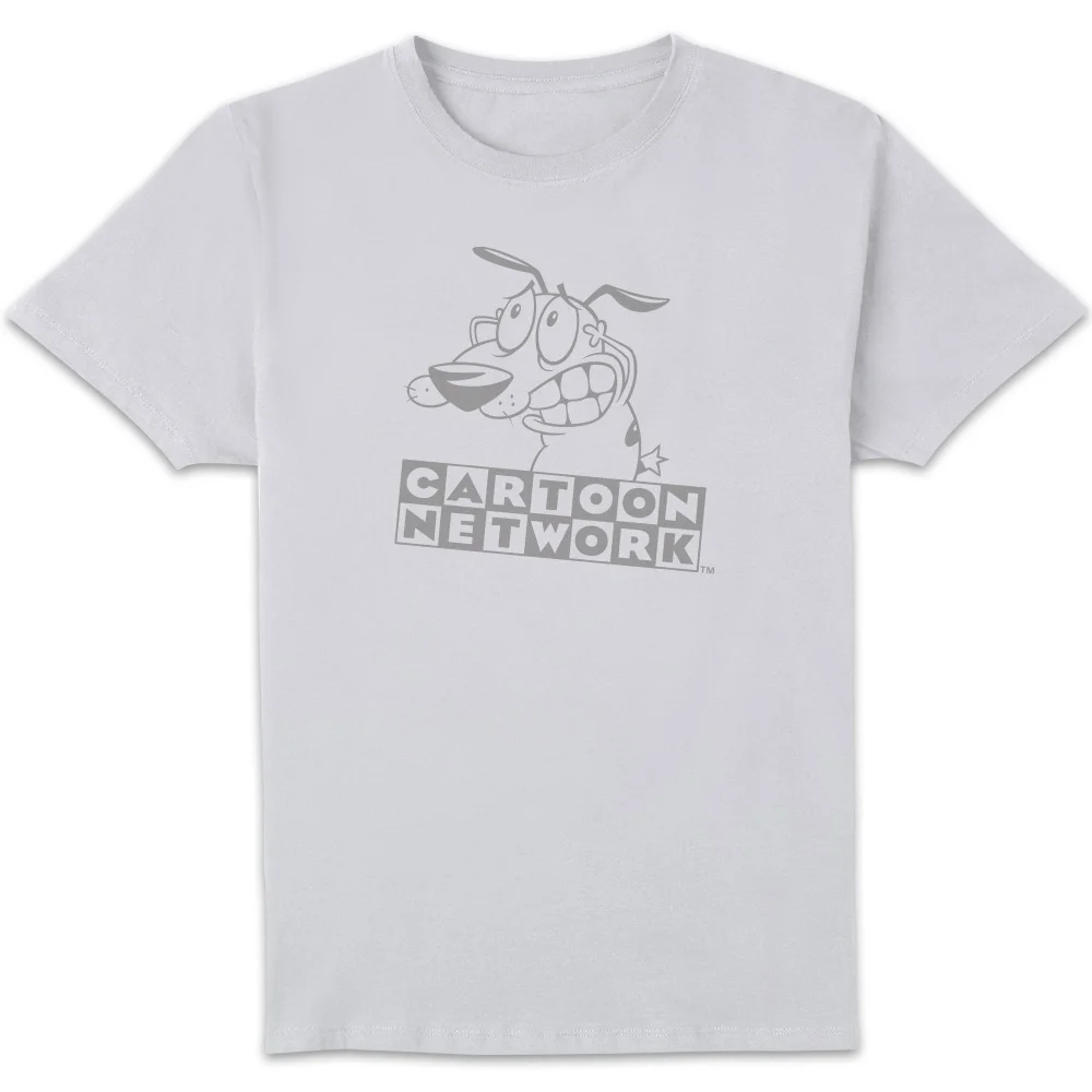Courage The Cowardly Dog Outline Men's T-Shirt - White - S Bild 1