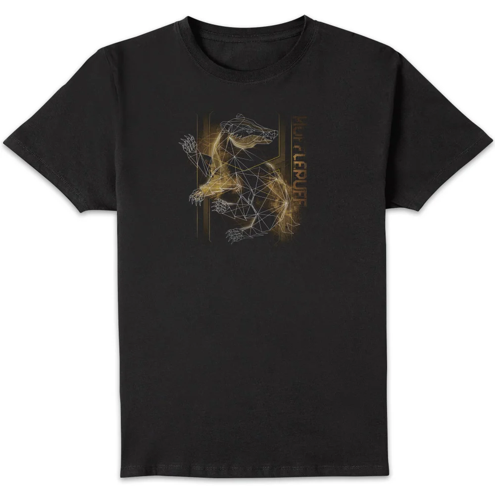 Harry Potter Hufflepuff Geometric Men's T-Shirt - Black - S Bild 1
